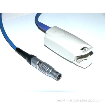 Direct Connect Reusable Adult Finger Clip Spo2 Sensor for Goldway Monitor